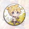 Anime Miku Hatsune Q Version Badge Pin Brooch Glass Mirror Kagamine Rin Kaito Collectible Present Accessories Cosplay Merchandise