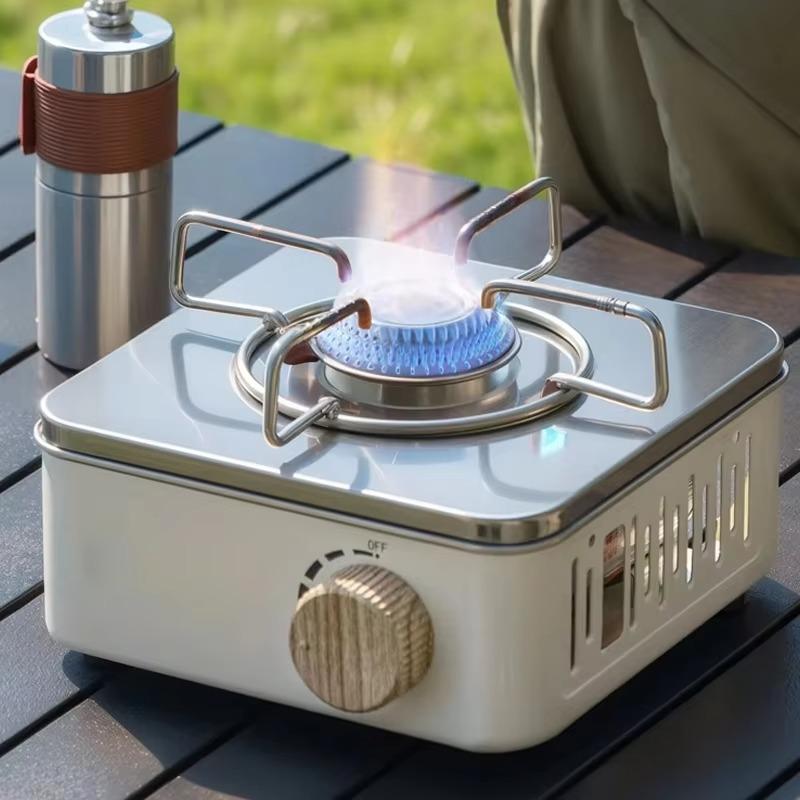 2800W Camping Mini Gaskocher Tragbarer Kassettenkocher Butankocher mit Tragetasche Outdoor-Gasbrenner für Picknick-Camping-Kochen