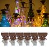 6PCS 20LED Solar String Lights Waterproof Wine Bottle Cork Lamp for Wedding Party Decoration