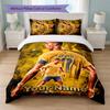 Set Biancheria da Letto Personalizzato Cristiano Ronaldo con Nome Testo 1 Copripiumino+2 Federe Logo Calcio Regalo Personalizzato per Occasione Speciale Arredamento Camera da Letto
