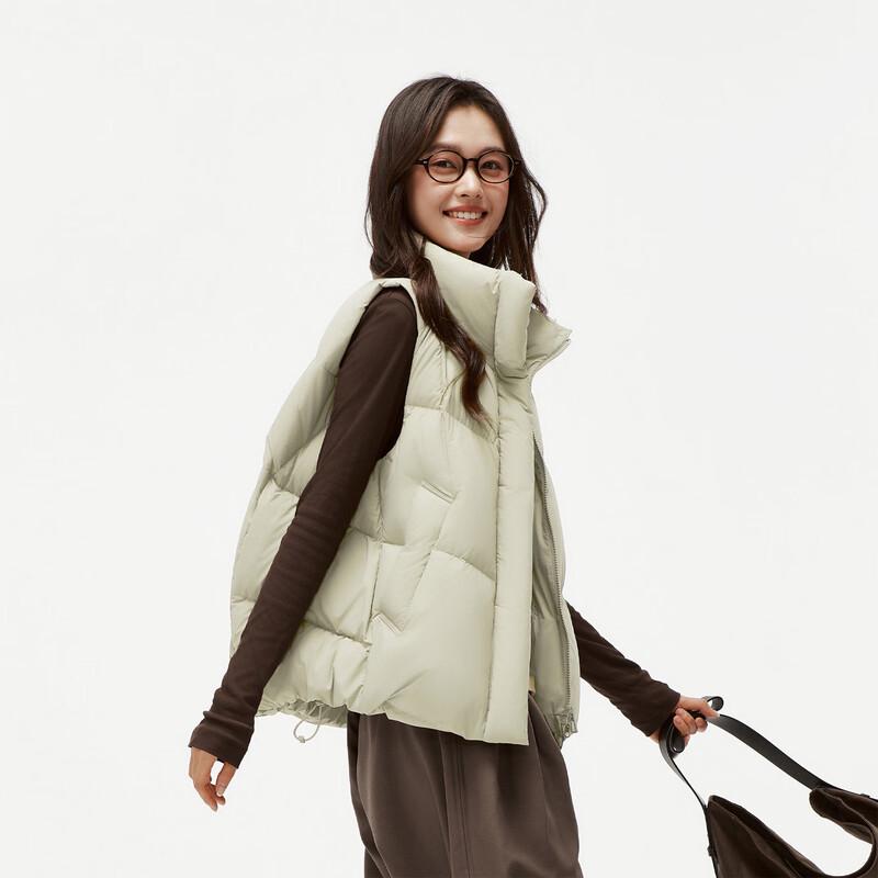 Tanboer Women's Lightweight Stand Collar Down Vest