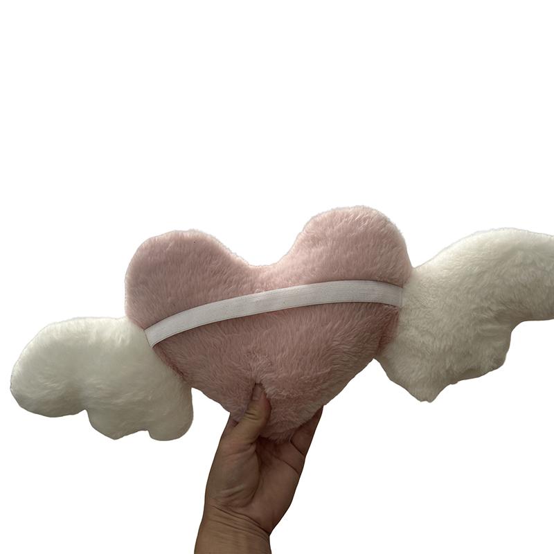 Heart-Shaped Car Headrest Plush Love Neck Pillow Seat Universal Lumbar Pillow Support Accessories Back Car Cushion