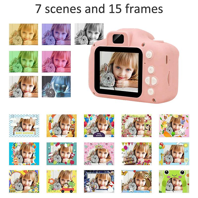 Non-Toxic Kids Camera Toys Mini Hd Digital Video Selfie Cameras Portable Outdoor Pography Educational Toy For Children Christmas Gifts