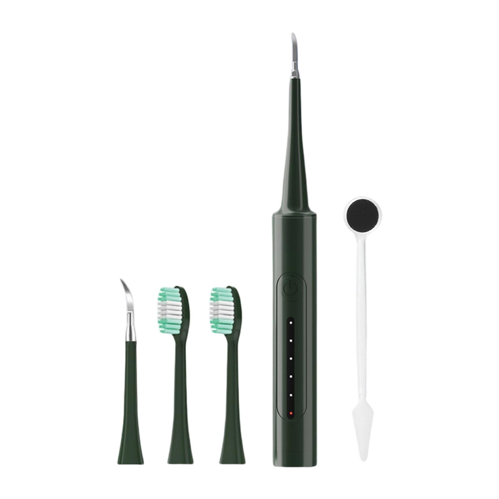 

Ультразвуковой стоматологический очиститель, устройство для домашней чистки, удалитель зубного камня, электрическая зубная щетка 2-в-1 One Size