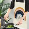 Cute Children Car Apron Cartoon Style Rainbow Print Apron Cooking Apron Bib Household Cleaning Accessories Bib