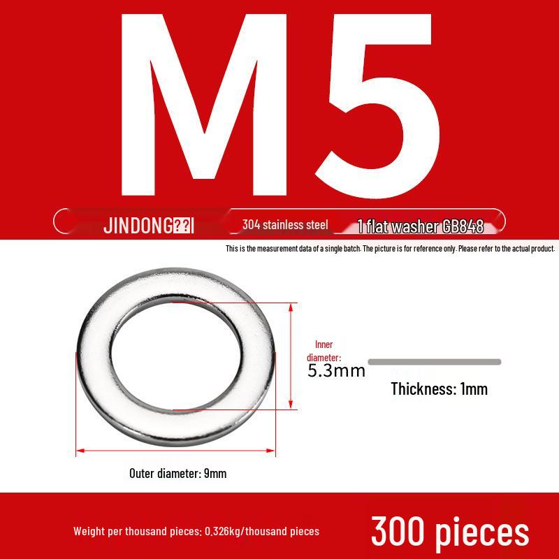 Stainless Steel 304/201/316 Oversized Thick Flat Washer Gasket Screw Washer GB97/GB96