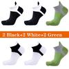 6 Pairs Toe Socks Men Cotton Striped Ankle Socks Sport Breathable Mesh Shaping Anti Friction No Show Short Sock With Five Finger