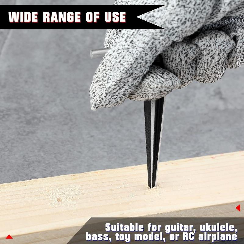 Woodwork Taper Reamer 3-13/5-16mm T-Handle Hand Held Tapered Reamers Wooden Board Electric Drill Deburring Hexagonal Handle Tool
