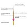 6 Pezzi Lime Endodontiche Dorate 19 21 25mm Flessibili Rotanti Canalare Radice Dentale Nichel Titanio