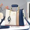 New Fashion Korean Style Color Block Women Handbag All Match Portable Single Shoulder Crossbody Daily Casual Purse