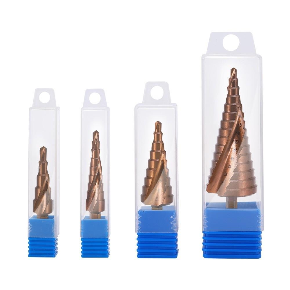 Triangular Shank Hole Opening Tool High Speed Steel M35 Hole Reamer Step Drill Bit Set Counterbore