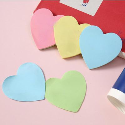 1 pz 40 Lenzuola/pz Blocco Note In Bianco A Forma di Cuore Memo Pad Sticky Note Cancelleria Note Pad Kawaii Memo Pad