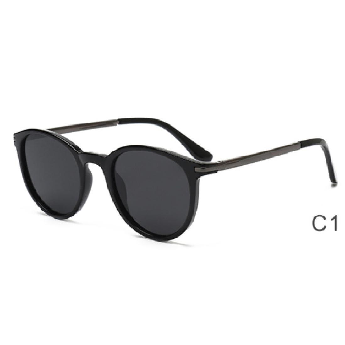 New street style glasses, Korean retro sunglasses for women and men, trendy internet celebrity style sunglasses Average Size