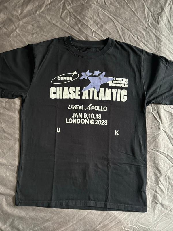 Музыкальная футболка Chase Atlantic For Lovers Черная Хлопок Полный Размер RD340 Унисекс XL