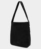 Macoi Classic Square Curve Suede Shoulder Bag [Black]
