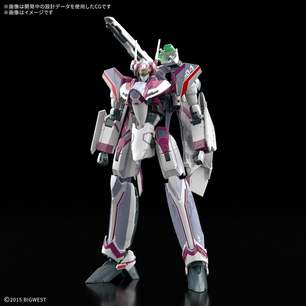 BANDAI SPIRITS HG Macross Delta Siegfried Farina Jenius Deluxe Plastic Model Kit VF-31C (Mirage Custom) Set, 1/100 Scale, Pre-Colored