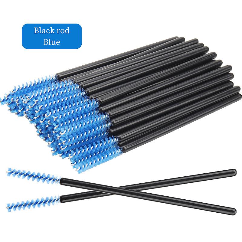 50Pcs Makeup Eyelash Brushes Disposable Crystal Eyebrow Brush Diamond Handle Mascara Wand Applicator Lashes Extension Tools