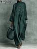 Women's Digital Printed Retro Tea Party Cotton Linen Buckle Cheongsam Dress