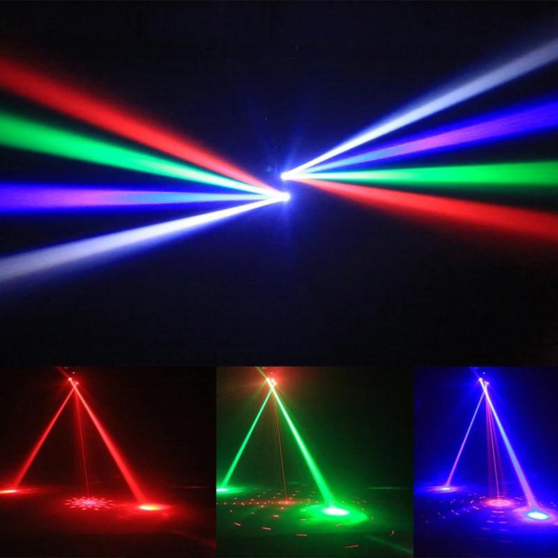 36W Moving Head Light RGBW RG Disco Party Laser Light Christmas Rotating LED Stage Effect Light