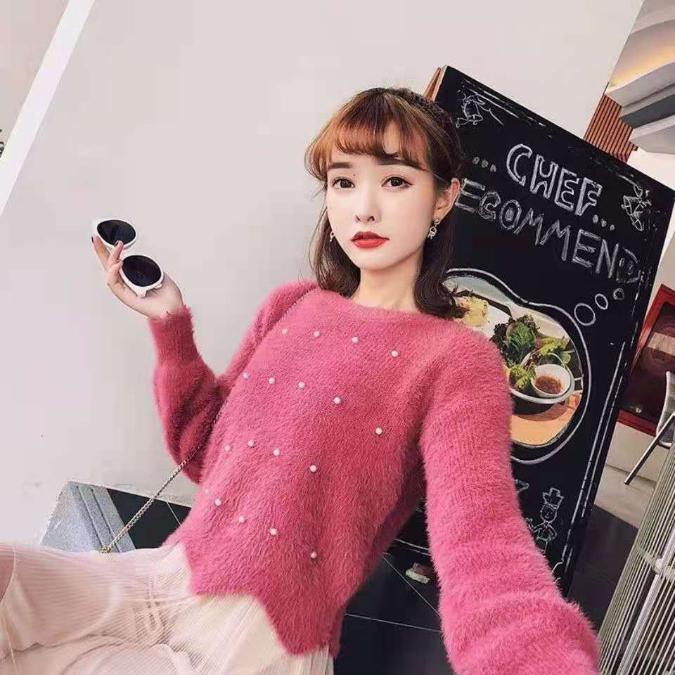 Dingzhu Temperament Jacket Sweater Korean Version Lazy Style Knitted Sweater