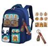 Zaino Scolastico Kawaii Capibara con Tracolla Regolabile Adorabile Daypack Resistente all'Usura Tessuto Oxford Zaino per Viaggio Vacanza