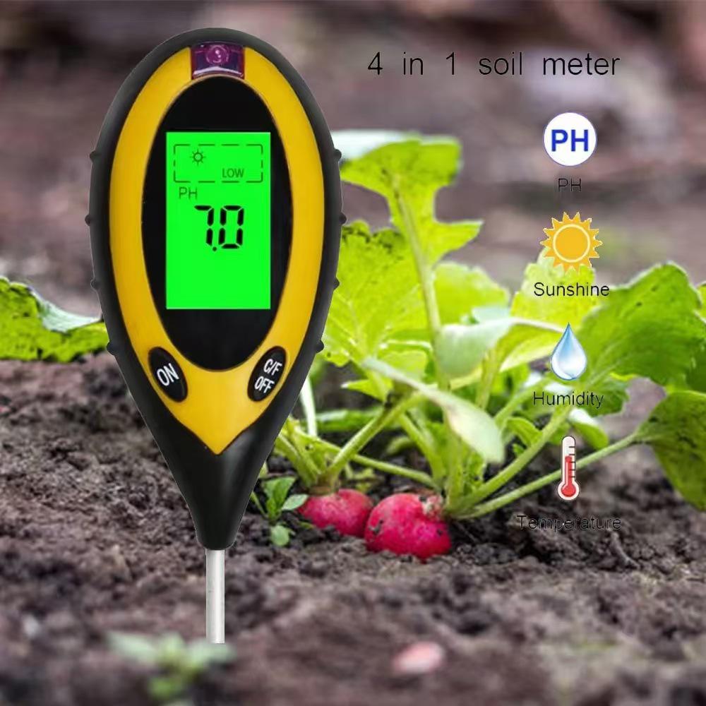 Soil Moisture, pH, and Light Sensor for Plants