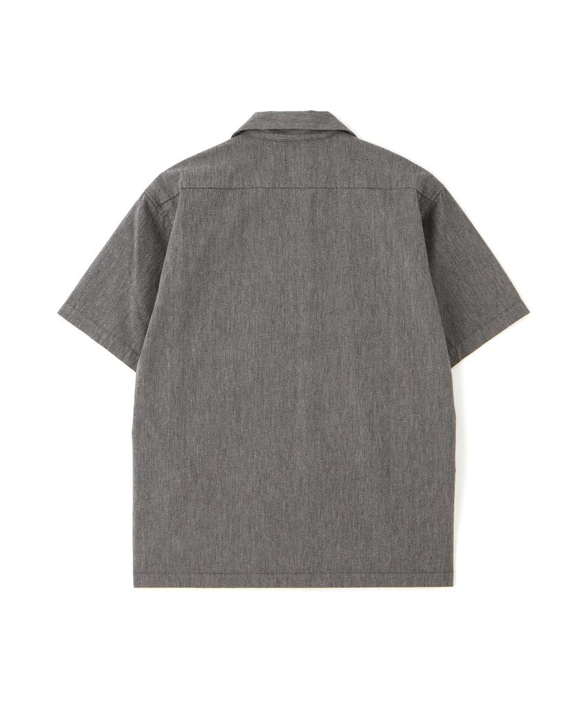Schott Cotton Covert Short Sleeve Size Shirt, Men's, L, 010, Black, 782-5123011