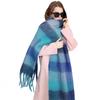 Winter Scarf Men Women Cashmere Warm Rainbow Hairy Pashmina Blanket Wraps Female Thick Soft Bufanda Tassel Shawl Poncho Echarpe