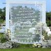 Lace Yarn Wedding Welcome Sign Photo Backdrop Prop
