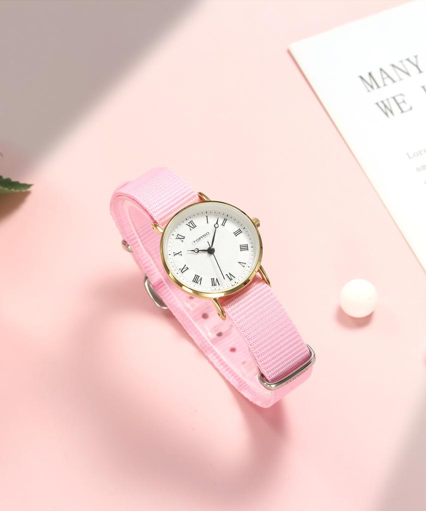Toleuso T107F-Nato-Classico Quartz Women'S Nato Watch