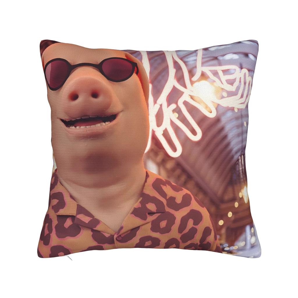 Pillow Case John Pork Calling Art Square  Pillow Cover For Chair Sofa Home Decor Kawaii Pillowcases