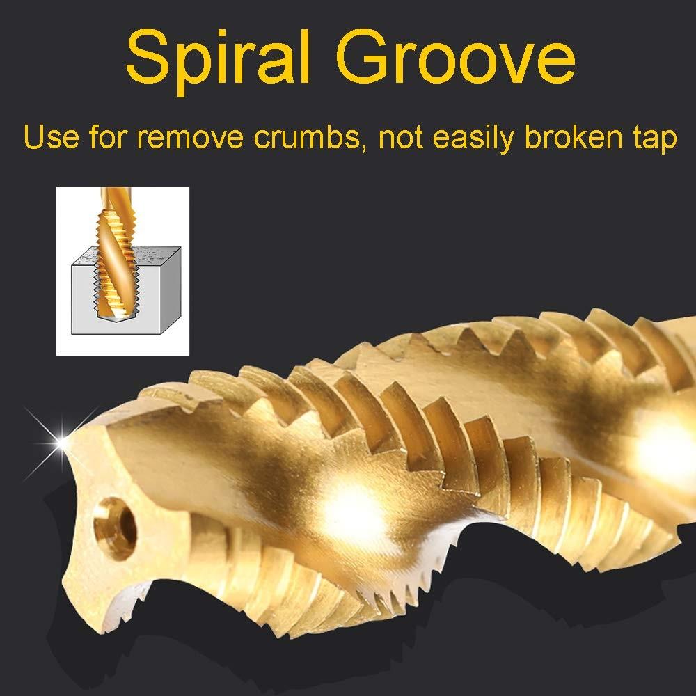 1Pcs HSS Spiral Thread Tap Drill for M3 M5 M6 M8 High Speed Steel Hand Tap for Wood Iron Aluminum Stainless Steel