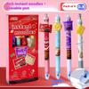 4Pcs 0.5Mm Black Blue Ink Gel Pen School Office Supplies Kawaii Cute Erasable Gel Pen Set Korean Stationery