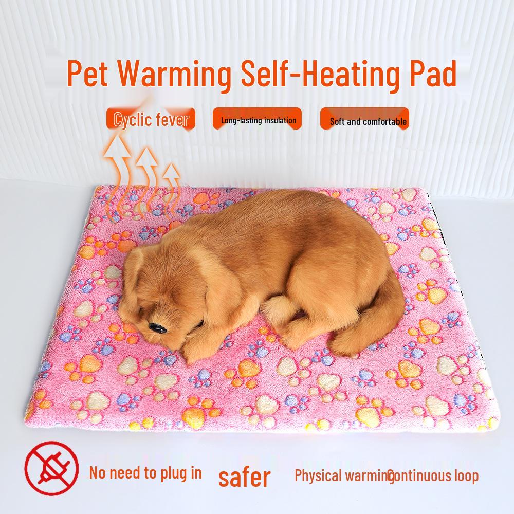 Self-Heating Pet Pad: Removable, Washable Winter Insulation for Dogs & Cats
