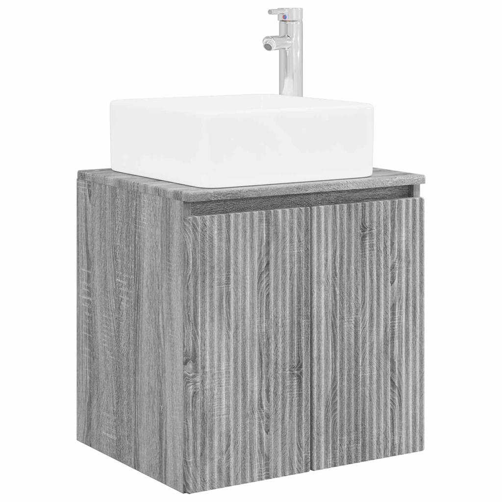 Bathroom Cabinet Set 5 Pcs Grey Sonoma 53 X 15.5 X 70 Cm