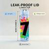 1PC Large Number Seven Splash Graphic 750ml Color Plastic Water Bottle Leakproof Flip Straw Lid For Sports Office Home Use