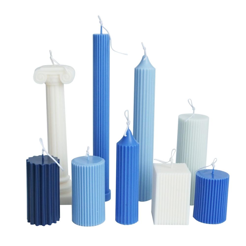 Plastic Candle Mold DIY Cylinder Pillar Scented Candle Handmade Craft Making Mold Set For Gift Handcraft Crafts Wedding Decor
