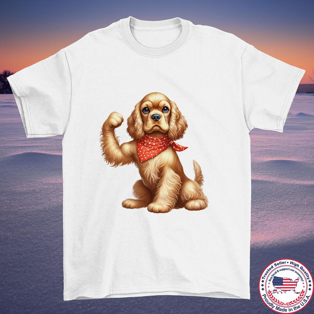 

Strong dog with red bandana T Shirt Full Size S5XL Unisex T-Shirt XXL