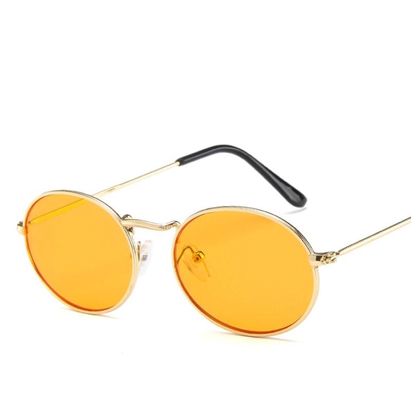 Retro Oval Sunglasses Men'S Brand Designer  Fashion Vintage Sun Glasses Women  Female Shades Glasses Uv400