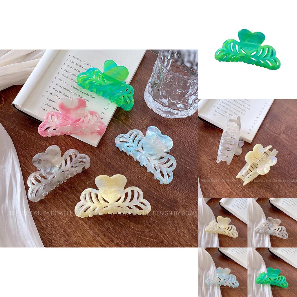 Chic And Stylish Acetate Hair Claw Clip Featuring Delicate Floral Designs For Women