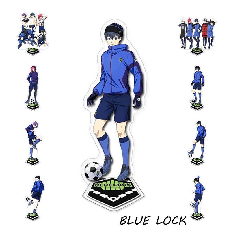 Blue Prison-themed Acrylic Double-layered Standee Anime Display Collectible