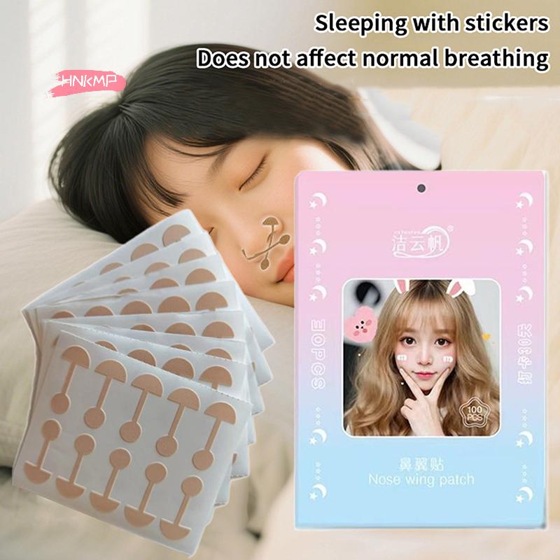 50/100 Pflaster Nasenflügel Verkleinerungssticker Cosplay Nasenstreifen Unsichtbare Schönheitsflügel Dünne Verengungspflaster für schnellen Fix