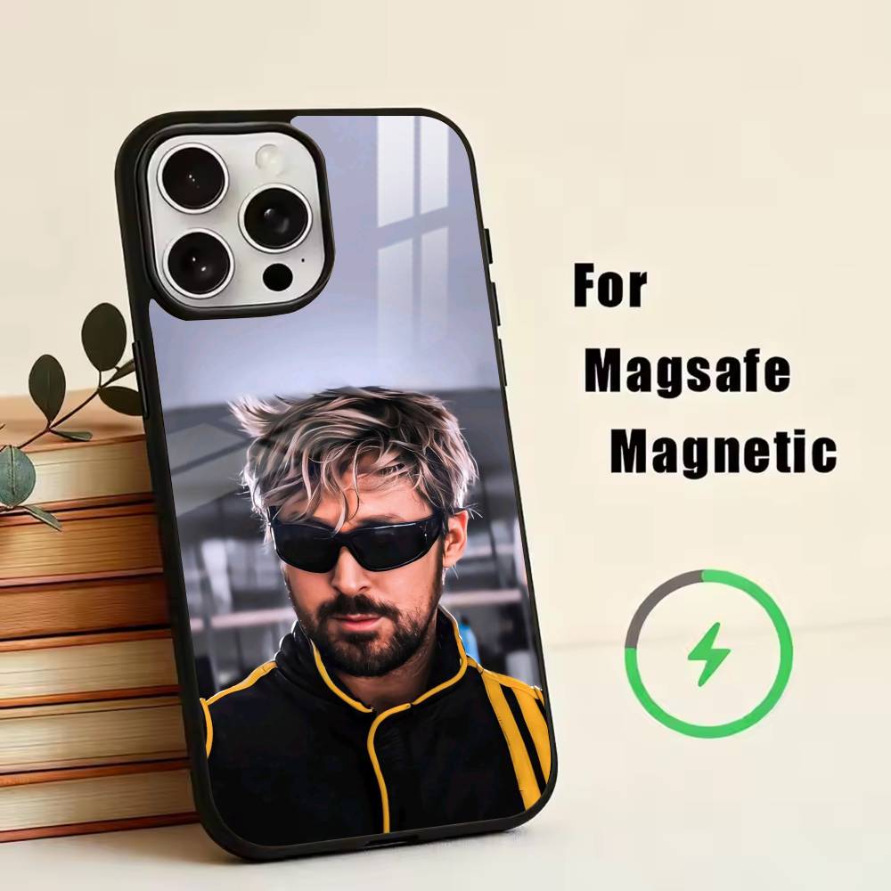 R-Ryan Gosling Phone Case For iPhone17,16,15,14,13,12,11 Plus,Pro Magnetic with Magsafe Wireless Charging