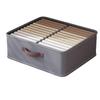 Double-row pants storage box, layered wardrobe partition, clothing organizing box, fabric clothes storage bin