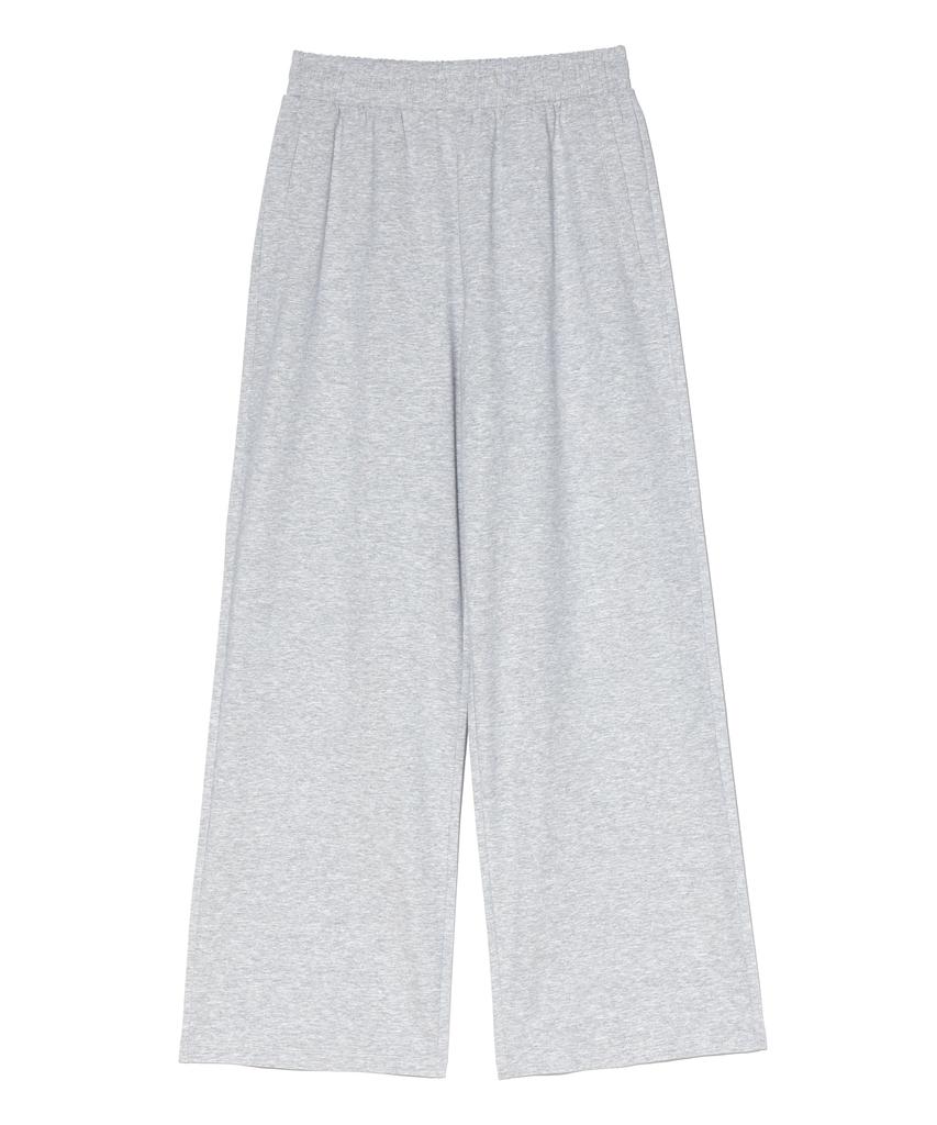 DISTN9NE Elastic Waist Wide Sweatpants Melange Grey (Lp3Pf706-097)