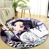 Personalized Demon Slayer Round Chair Office Rug - Perfect for Mat, Office Chair & More - Ideal Gift for Birthdays and Holidays