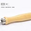 10 Pieces of Stainless Steel Pottery Repairing Scraper Wooden Handle Single-headed Clay Carving and Shaping Props