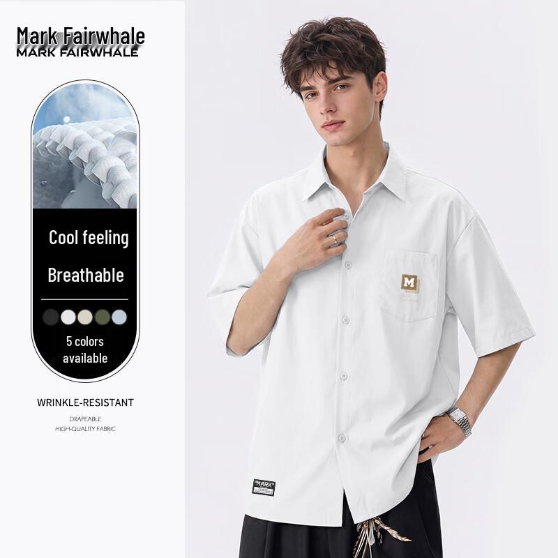 MARK FAIRWHALE Men's Vintage Sand-Washed Cool-Touch Polo Shirt
