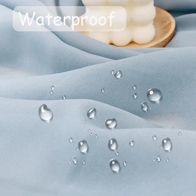 1PC Waterproof Outdoor Curtains Lightweight Semi-Transparent Partition Curtain Perfect for Living Room Porch and Pergola Decor