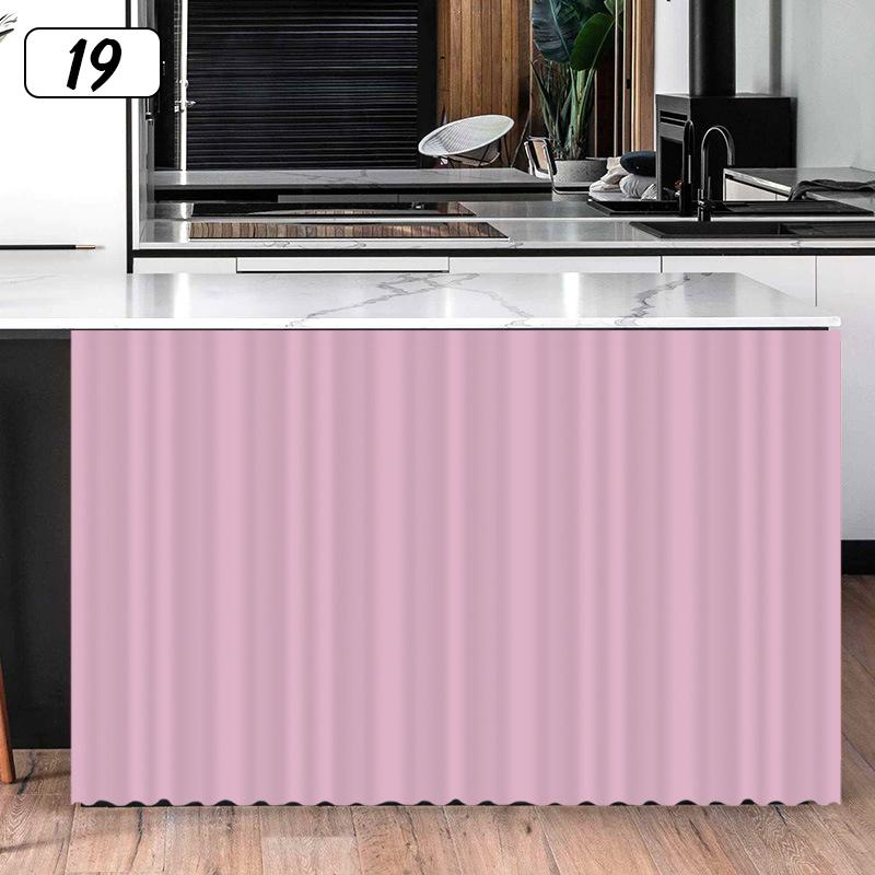 Ensfarvet skapgardin Kjøkkenhyllegardiner Dekorative skapdørgardiner Vindusgardin Skapdørbeskyttelse Hjemmedekor